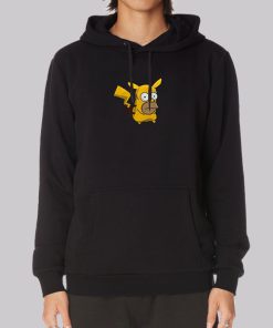 Funny Face Homer Simpson Pikachu Hoodie Funny Face Homer Simpson Pikachu Hoodie