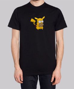 Funny Face Homer Simpson Pikachu Hoodie 3