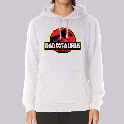 Funny Fathers Days Daddysaurus Hoodie