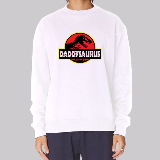 Funny Fathers Days Daddysaurus Hoodie