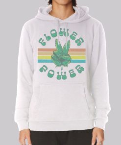 Funny Flower Power Weed Leaf Hoodie