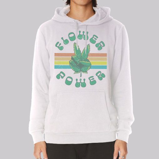 Funny Flower Power Weed Leaf Hoodie