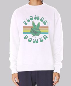 Funny Flower Power Weed Leaf Hoodie
