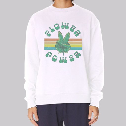 Funny Flower Power Weed Leaf Hoodie