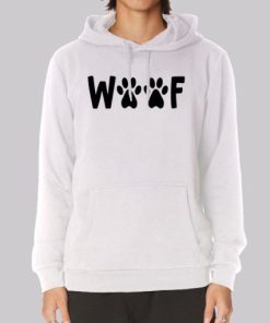 Funny Footprints Dog Woof Hoodie 4