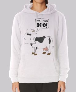 Funny Ghost Moo I Mean Boo Hoodie