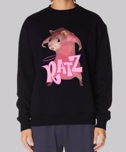Funny Graphic Pink Rat Meme Hoodie