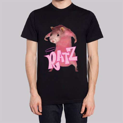 Funny Graphic Pink Rat Meme Hoodie