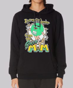 Funny Green MampM First Boner Hoodie 4