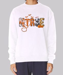 Funny Halloween Nurse Pumpkins Hoodie