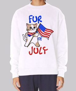 Funny Happy 4th of July Cat Hoodie