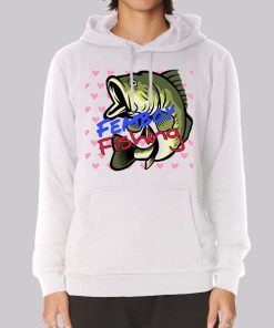 Funny Hearts Femboy Fishing Hoodie