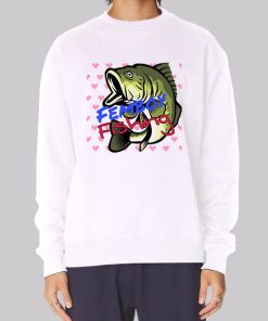 Funny Hearts Femboy Fishing Hoodie
