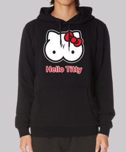 Funny Hello Titty Parody Hoodie