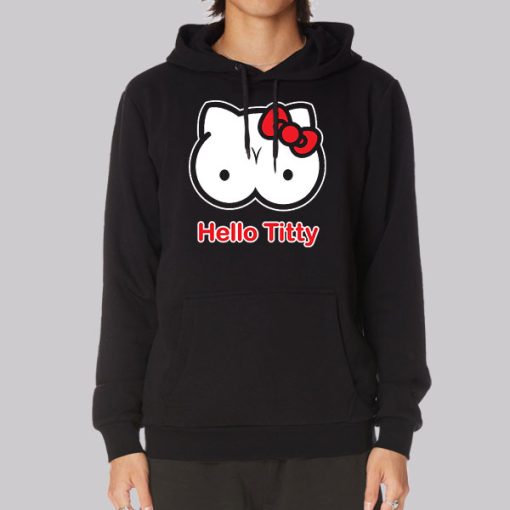 Funny Hello Titty Parody Hoodie