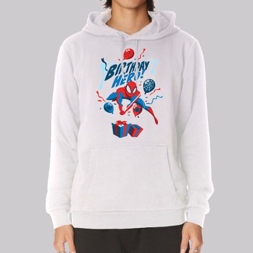 Funny Hero Spider Man Birthday Hoodie