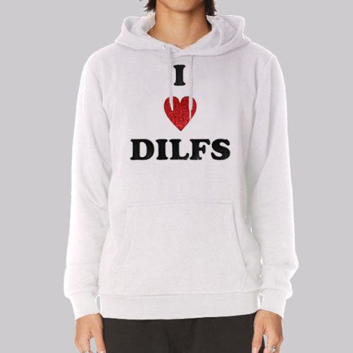 Funny I Heart Dilfs Hoodie