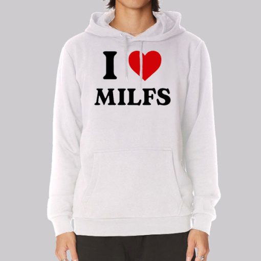 Funny I Heart Milfs Hoodie