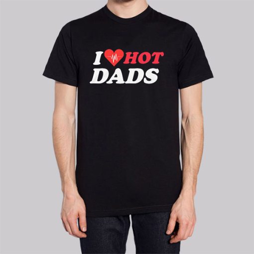 Funny I Love Hot Dad Hoodie