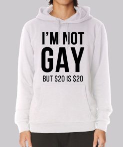 Funny Im Not Gay but $20 Is $20 Hoodie Funny Im Not Gay but $20 Is $20 Hoodie
