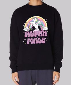 Funny Inspired Alpha Male Unicorn Hoodie