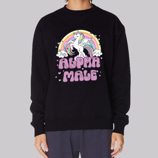 Funny Inspired Alpha Male Unicorn Hoodie