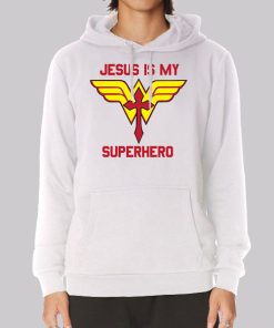 Funny Jesus Is My Superhero Hoodie 1