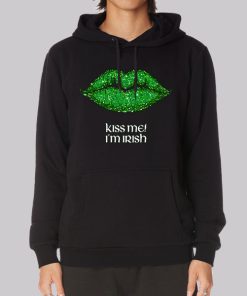 Funny Lips Kiss Me Im Irish Hoodie