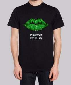 Funny Lips Kiss Me Im Irish Hoodie 3