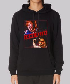 Funny Love Kills Chucky and Tiffany Hoodie