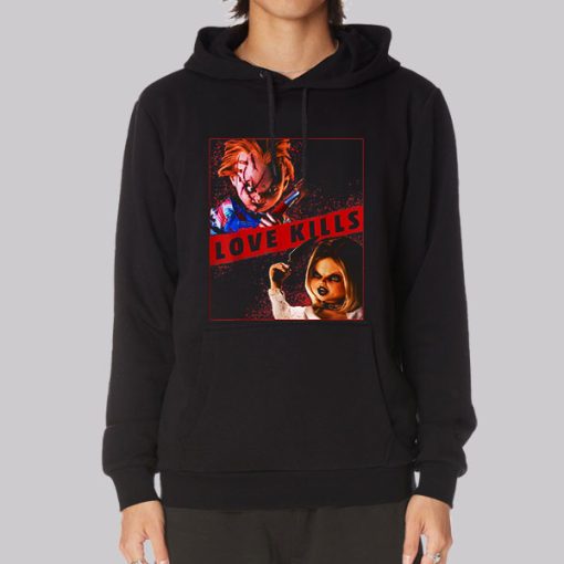 Funny Love Kills Chucky and Tiffany Hoodie