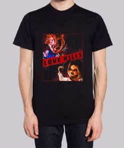 Funny Love Kills Chucky and Tiffany Hoodie 3