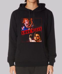Funny Love Kills Chucky and Tiffany Hoodie 4