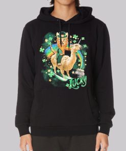 Funny Lucky St Patrick’s Day Cat Hoodie