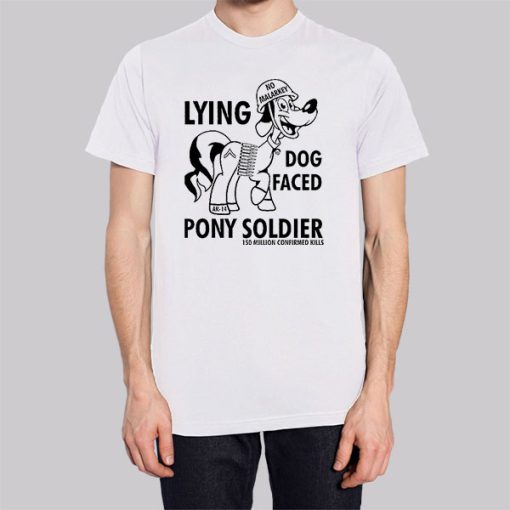 Funny Lying Dog Faced Pony Soldier Hoodie