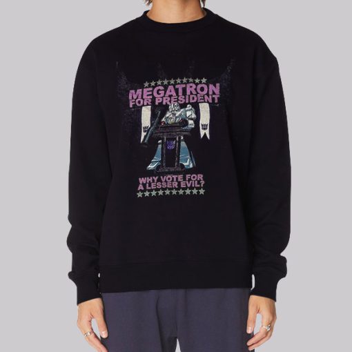 Funny Megatron for President Transformers Hoodie