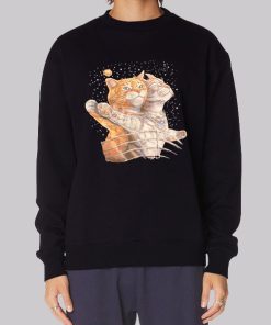 Funny Meme Cats on the Titanic Hoodie