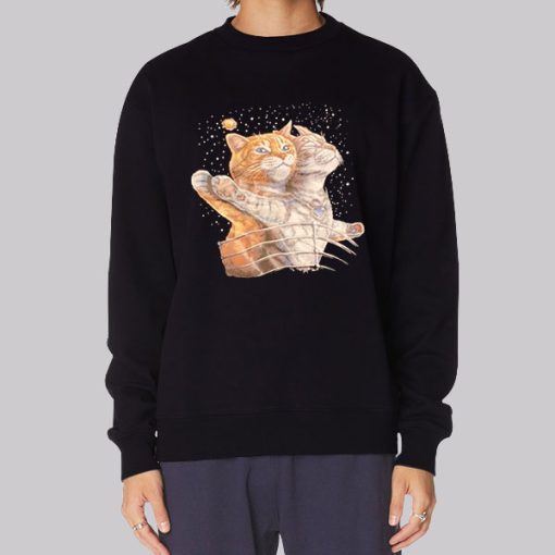 Funny Meme Cats on the Titanic Hoodie