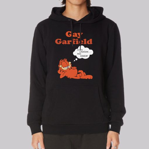 Funny Meme Gay Garfield Hoodie