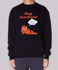 Funny Meme Gay Garfield Hoodie