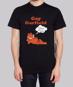 Funny Meme Gay Garfield Hoodie 3