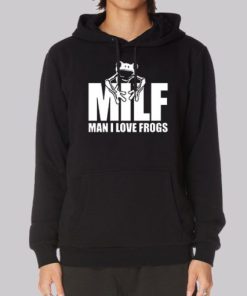 Funny Milf Man I Love Frogs Hoodie 4