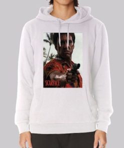 Funny Movies Scarface Hawaiian Hoodie 3 Funny Movies Scarface Hawaiian Hoodie 4