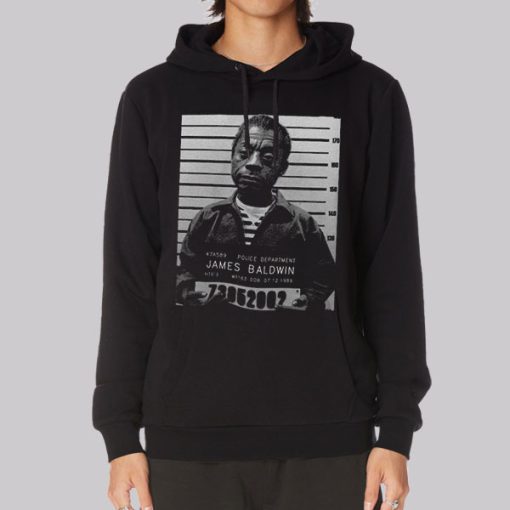 Funny Mugshot James Baldwin Hoodie