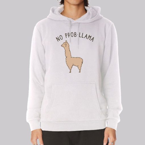 Funny No ProbLlama Llama Hoodie