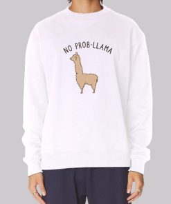 Funny No ProbLlama Llama Hoodie