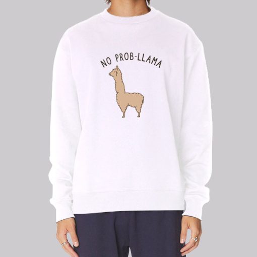 Funny No ProbLlama Llama Hoodie