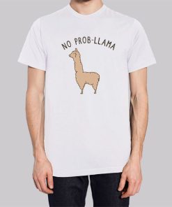 Funny No ProbLlama Llama Hoodie 3