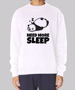 Funny Panda Need More Sleep Hoodie
