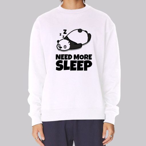 Funny Panda Need More Sleep Hoodie